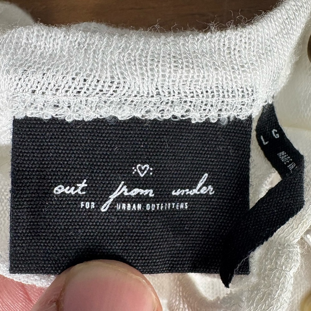 Out from Under for Urban Outfitters White Button-Down Blouse - Picture 6 of 8